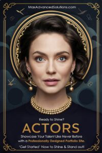 Online portfolio for actors