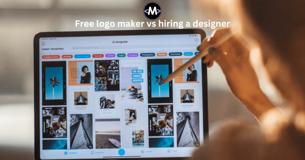 Free logo maker vs hiring a designer